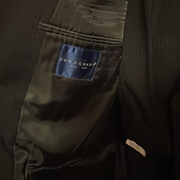 Mens Navy Blue Wool TownCraft Suit - Picture 2 of 5